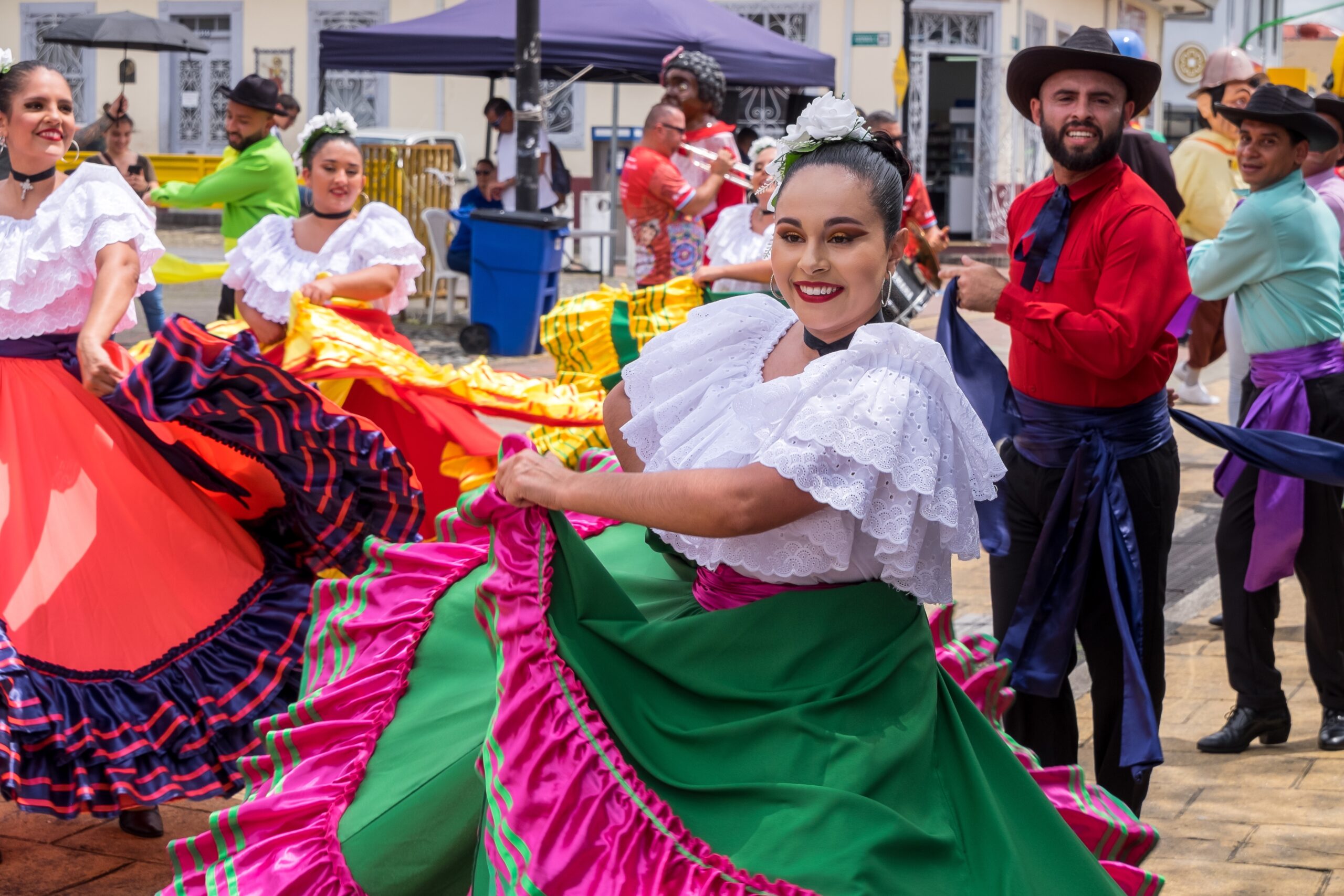 Costa Rican folk group parading through San Jose. (Photo Credit: Salvador Aznar / Shutterstock)