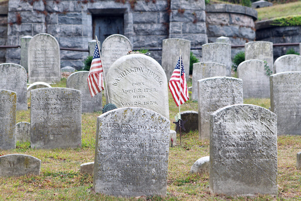 Sleepy Hollow Cemetery in Tarrytown, New York (Photo Credit Jennifer Mitchell for Historic Hudson Valley)