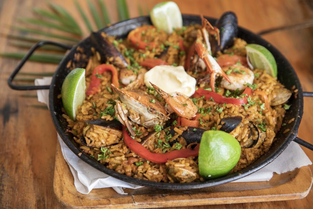 Seafood Paella (Photo Credit: Blue Apple Beach)