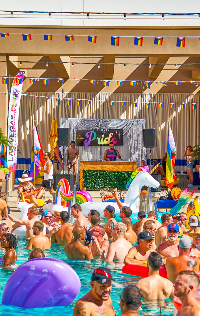 ELEVATE PRIDE Pool Party every Saturday all Summer at SAHARA Las Vegas (Photo Credit: Las Vegas PRIDE)