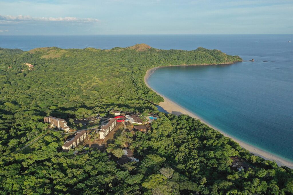 Aerial of the W Costa Rica, located in Reserva Conchal (Photo Credit: W Costa Rica)