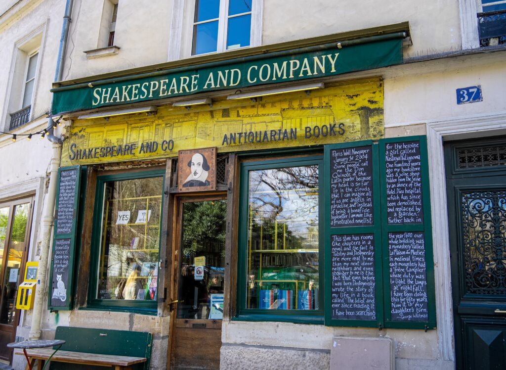 Shakespeare & Company Bookstore (Photo Credit: mana5280 on Unsplash)