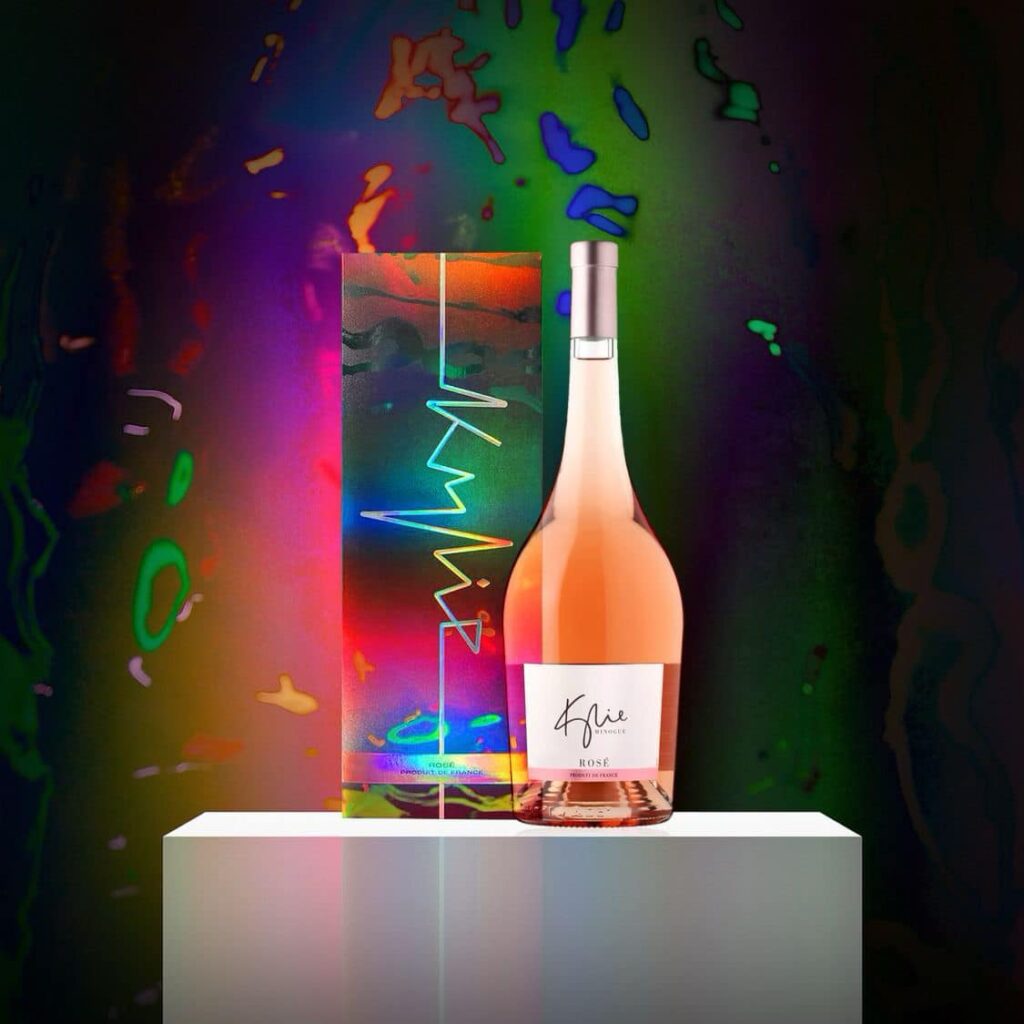 Kylie Rosé is just one of many items fans can buy to celebrate the release of the pop star's new album. (Photo Credit: Kylie Minogue / Facebook)