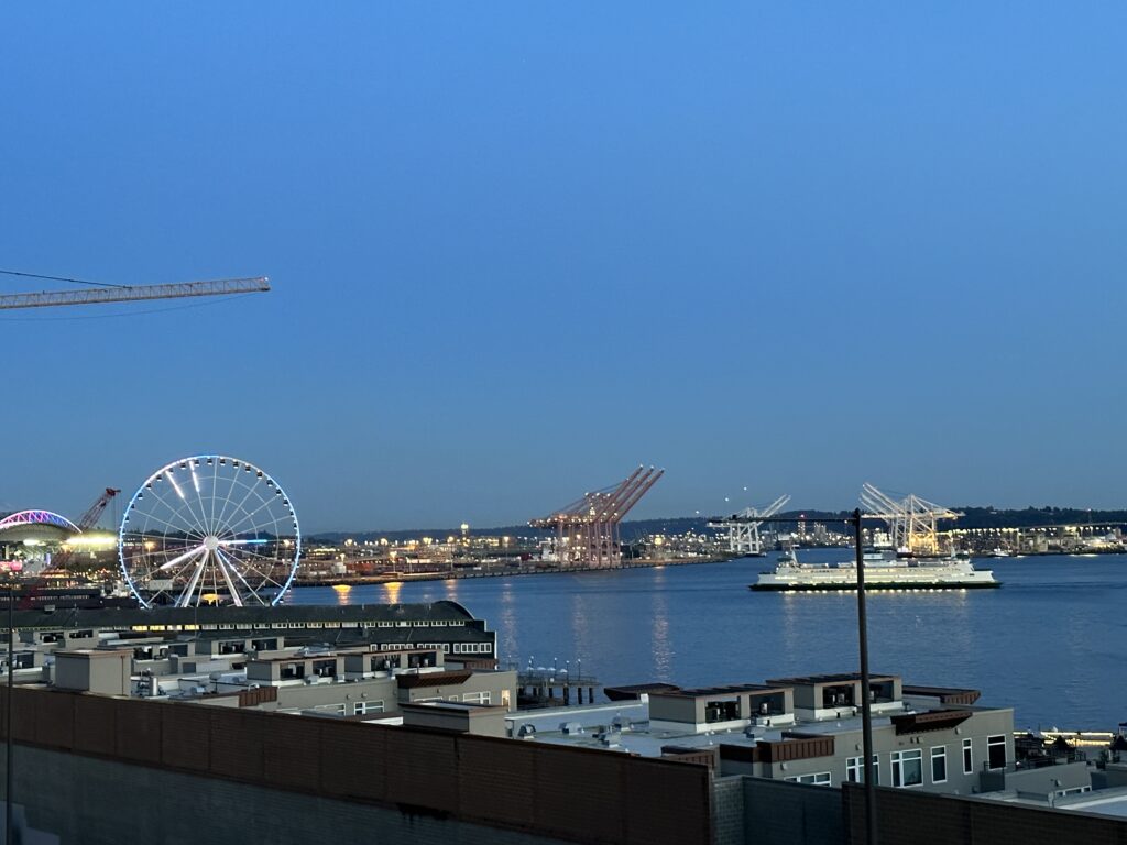 View of the Seattle's Waterfront from Aerlume (Photo Credit: Jon Bailey)