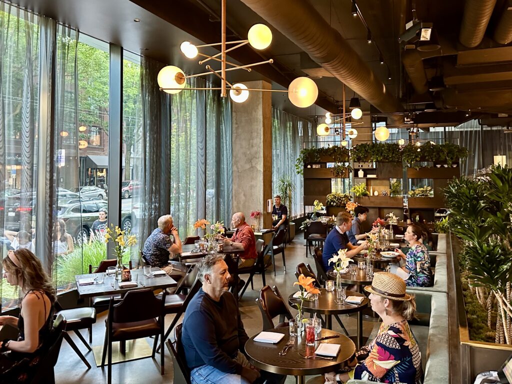 Conversation restaurant at the Thompson Hotel Seattle (Photo Credit: Jon Bailey)