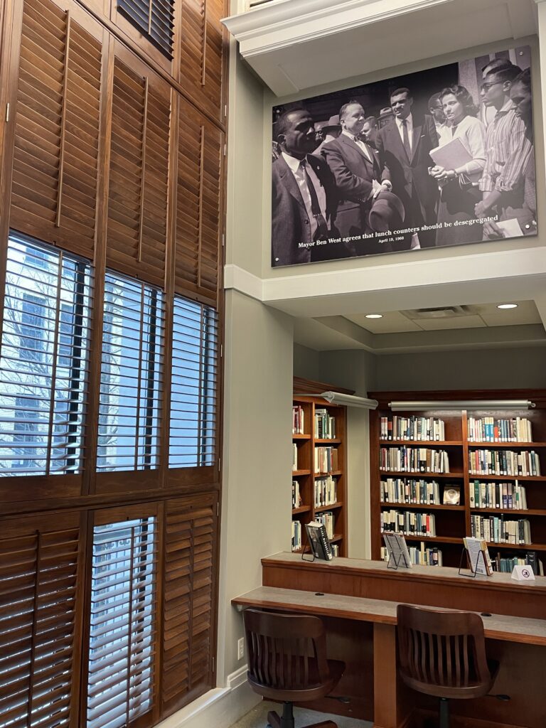 Civil Rights Room at the Nashville Public Library (Photo Credit: Kwin Mosby) 