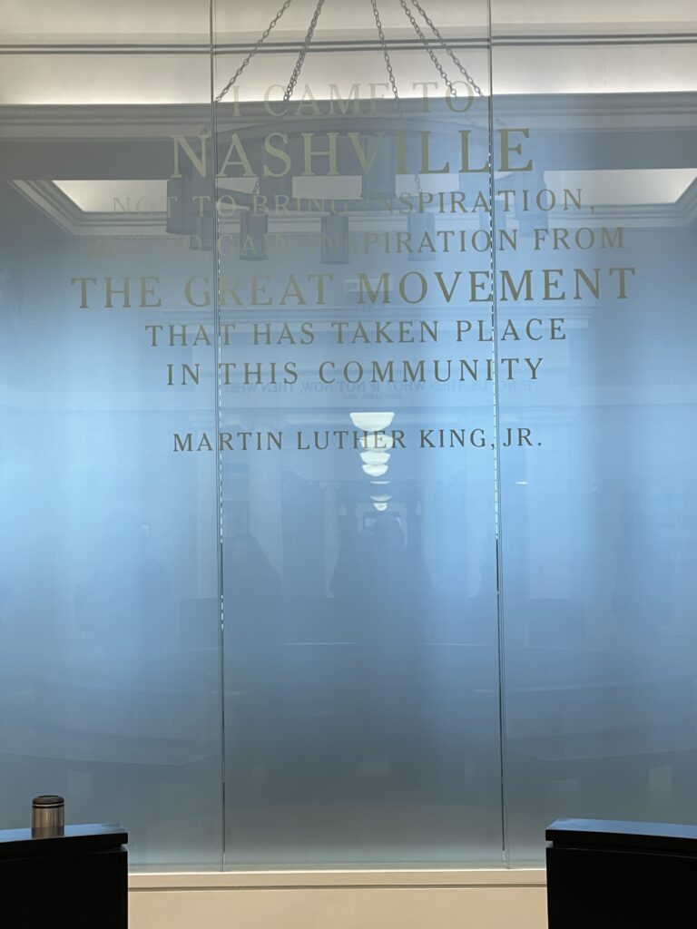 Civil Rights Room at the Nashville Public Library (Photo Credit: Kwin Mosby) 