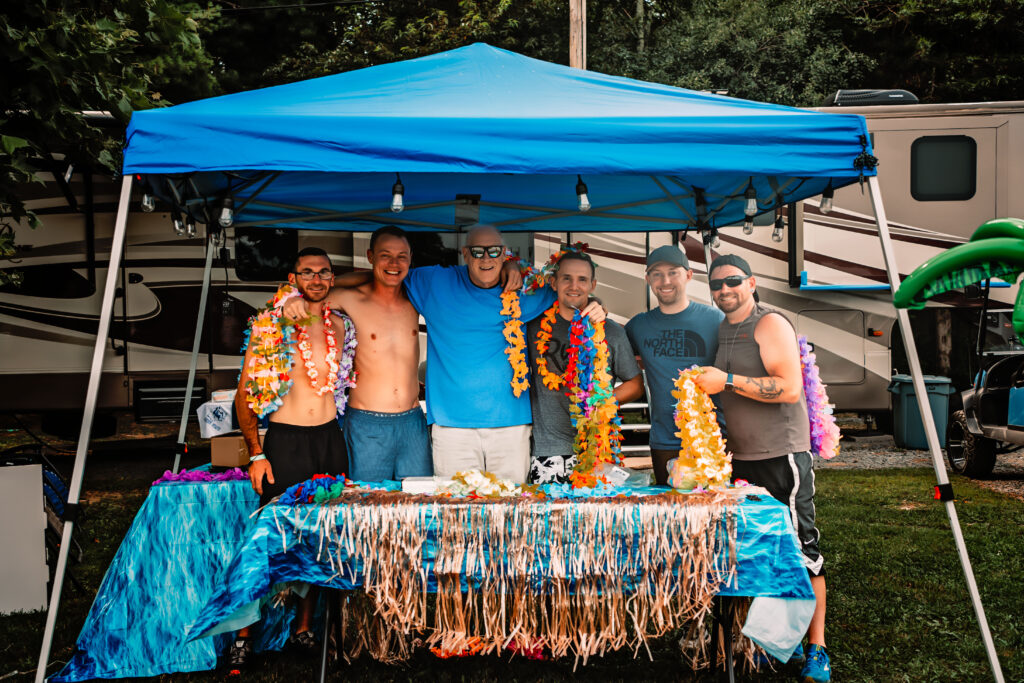 Luau Campers (Photo Credit: Camp Out Poconos)