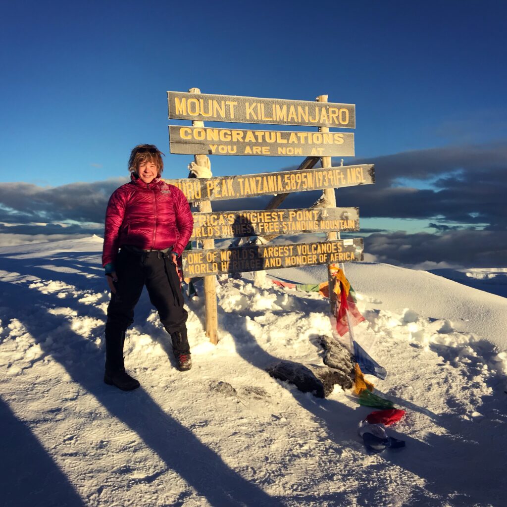 The summit of Mount Kilimanjaro in Tanzania (Photo courtesy of Erin Parisi)