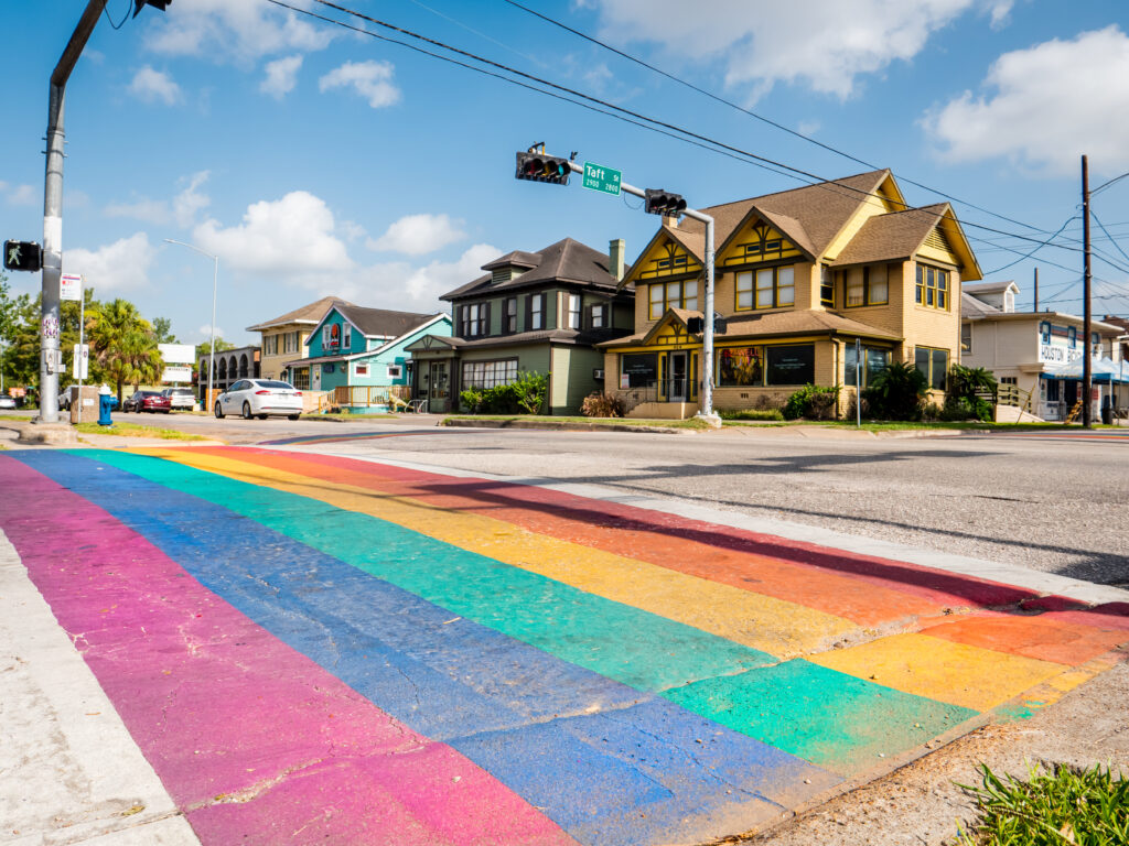 Rainbow Crosswalk (Photo Credit: Houston First Corporation)