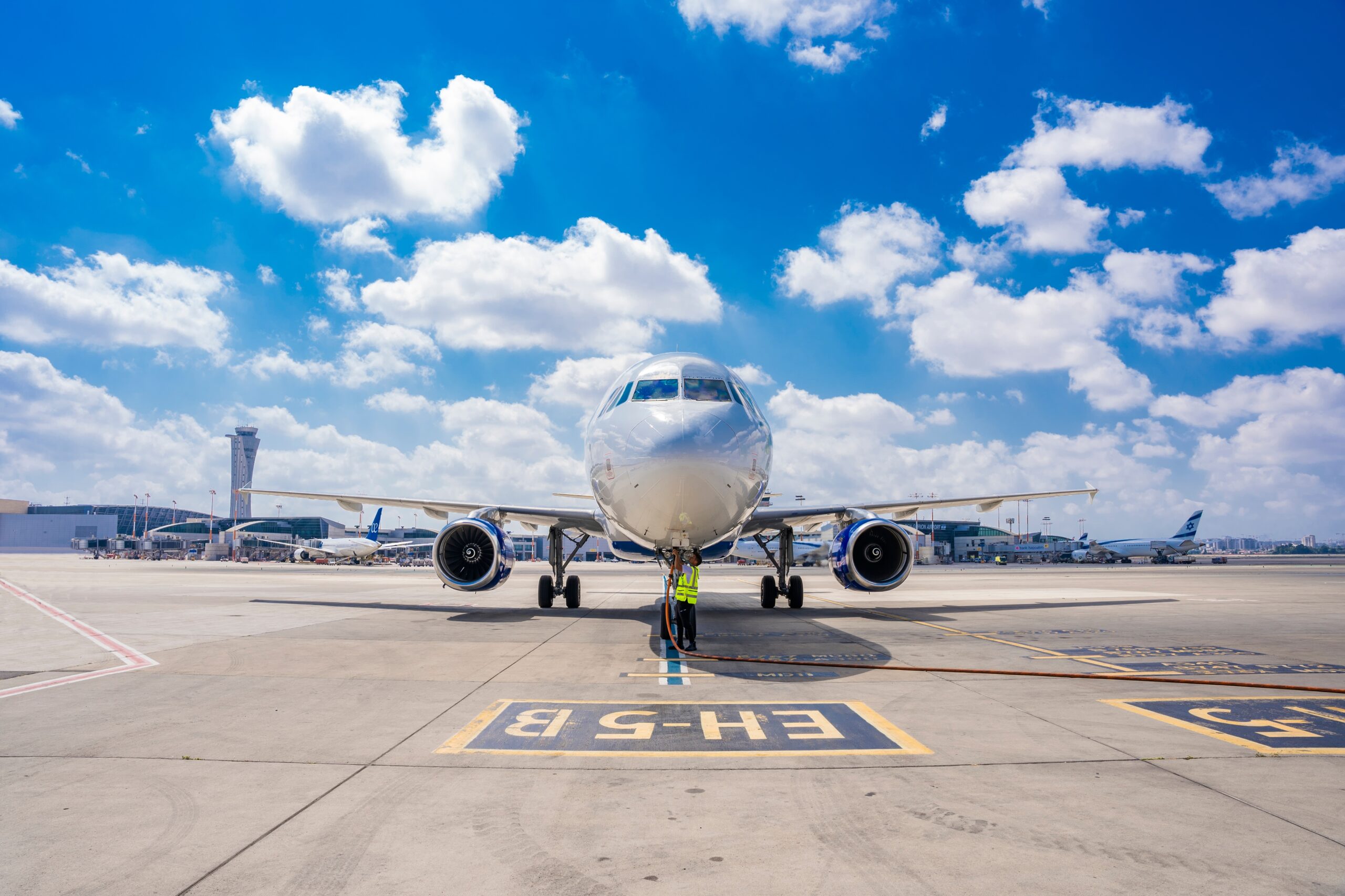 Airplane at Ben Gurion International Airport in Tel Aviv, Israel (Photo Credit: Dmitry Pistrov / Shutterstock)