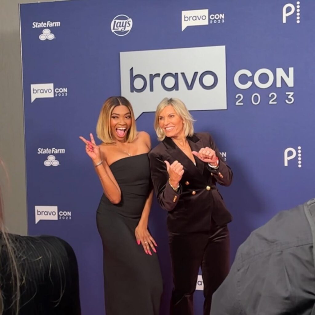 Captain Sandy with Tumi Mhlongo at BravoCon 2023 (Photo Credit: Bravo)