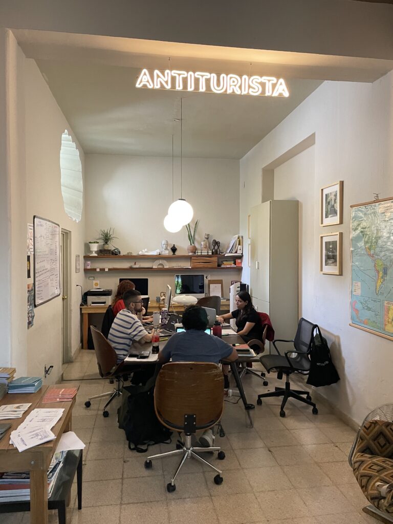 Antiturista Office (Photo Credit: Kwin Mosby)