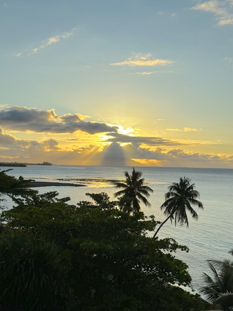 Sunset from Le Tahiti (Photo Credit: Jared Ranahan)