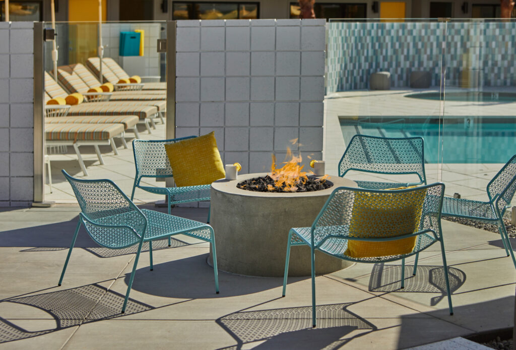 Twin Palms Fire Pit (Photo Credit: Twin Palms Resort)