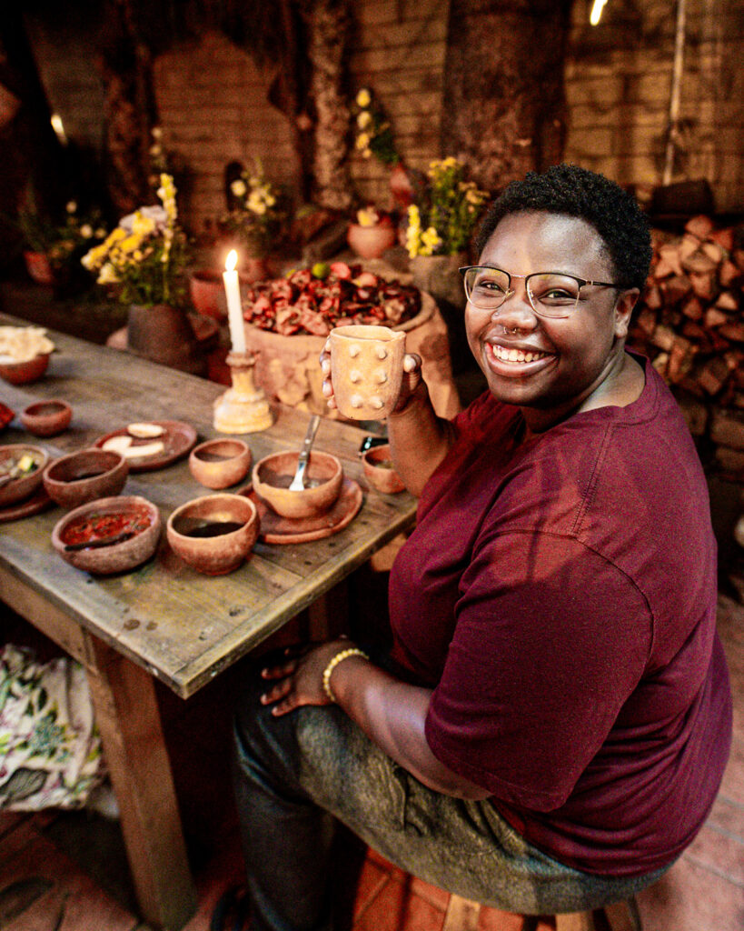 Ami King on a walking food tour in Oaxaca, Mexico (Photo Credit: @dabeatlo)