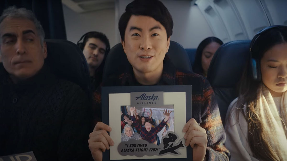 SNL cast member Bowen Yang in hilarious Alaska Airlines sketch.