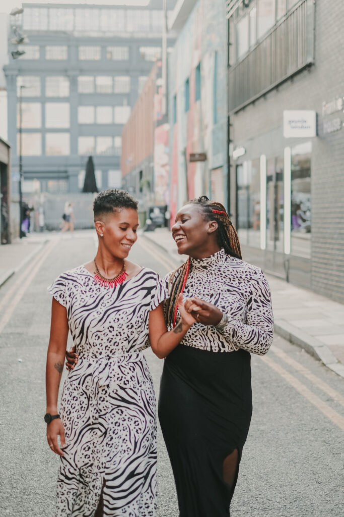 Lexie and Aisha in London's Chinatown neighborhood (Photo Credit: Luisa Starling)