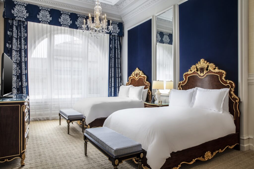 Deluxe Room Queen Beds at the Waldorf Astoria Washington DC (Photo Credit: Waldorf Astoria Washington DC)