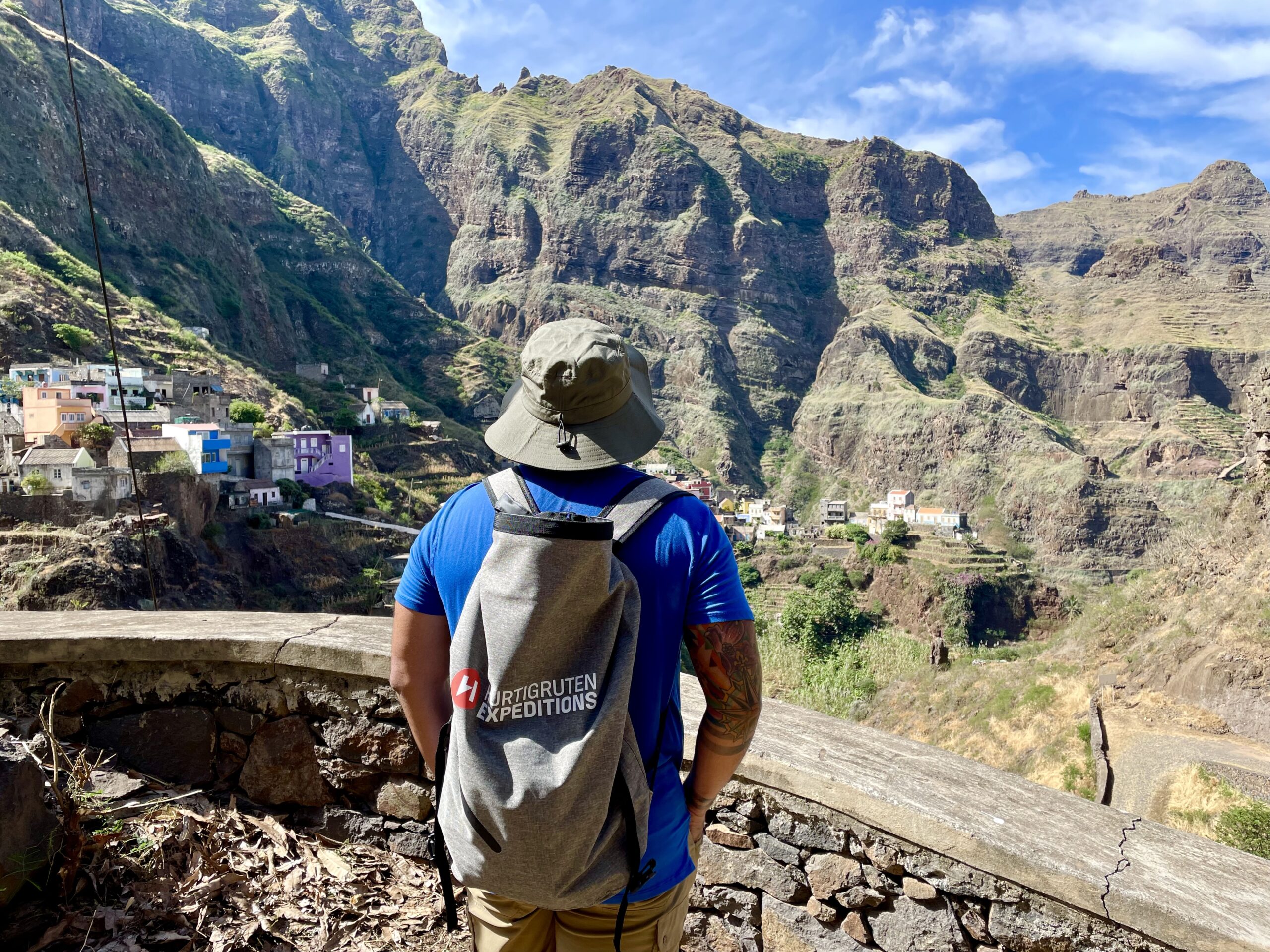 Kwin Mosby on a hike to Fontainhas, Santo Antão on a new Hurtigruten Expeditions cruise to West Africa & Cape Verde (Photo Credit: Kwin Mosby)