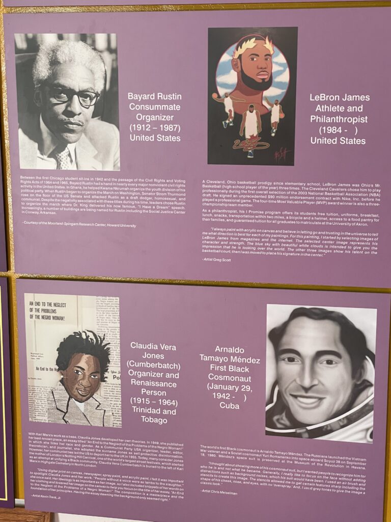 A slave trade museum in Juffureh, Gambia includes gay civil rights organizer Bayard Rustin in an exhibit. (Photo Credit: Kwin Mosby)