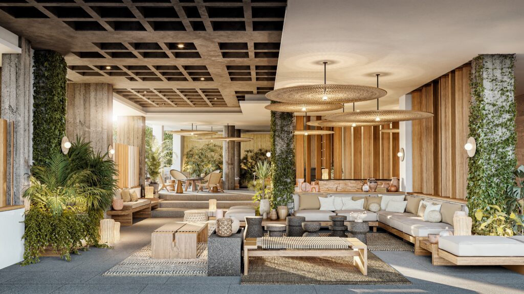 Lobby at The Tryst Puerto Vallarta (Photo Credit: Tryst Hotels)