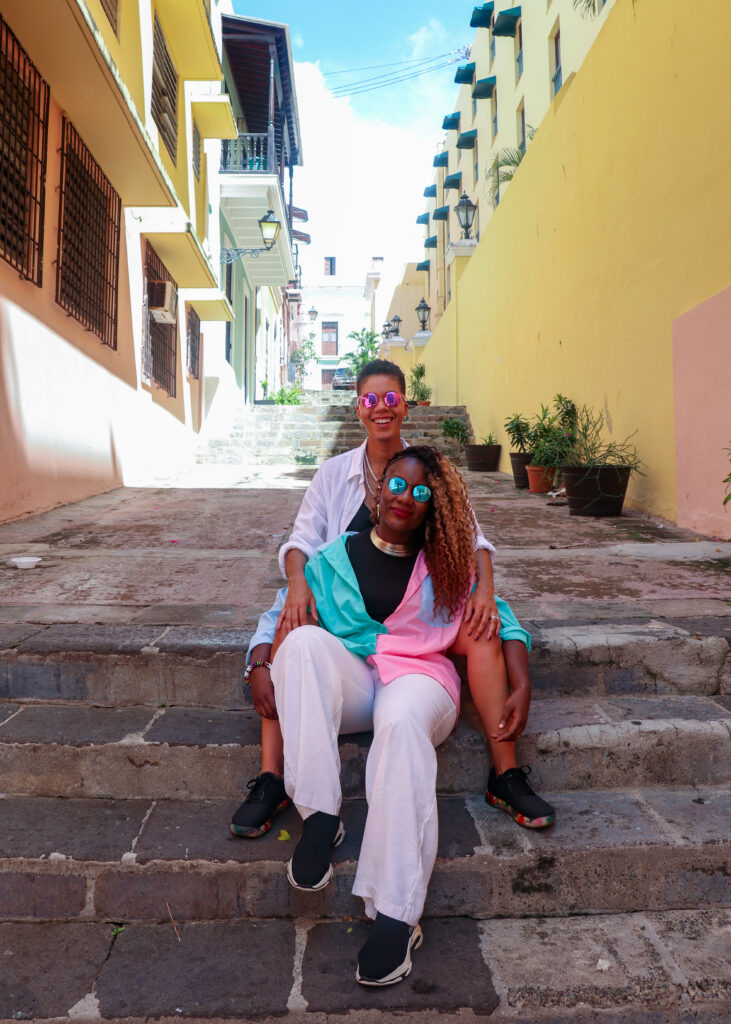 Aisha and Lexie in San Juan, Puerto (Photo Credit: @1942productions)