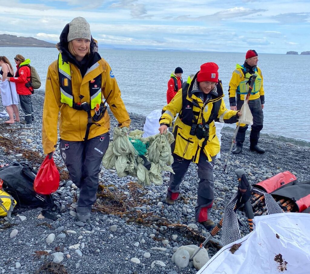 Clean-Up Initiative in Saudakrokur, Iceland (Photo Credit: Hurtigruten Expeditions)