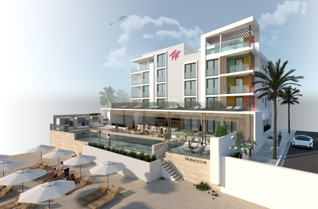 Rendering of The Tryst San Juan coming in 2025 (Photo Credit: Tryst Hotels)