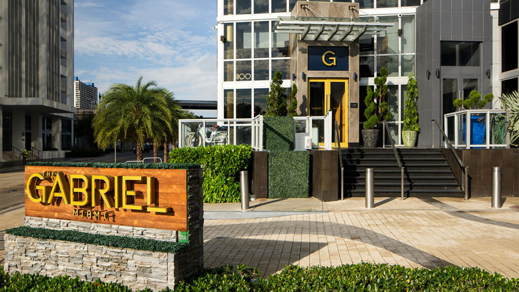 Main entrance to The Gabriel Miami Downtown (Photo Credit: The Gabriel Miami Downtown)