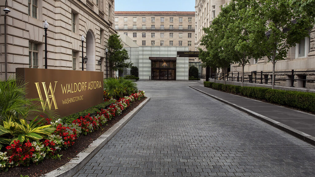 Waldorf Astoria Washington DC - Main Entrance (Photo Credit: Waldorf Astoria Washington DC)